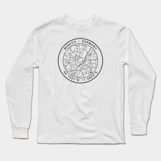 Munich Map Long Sleeve T-Shirt